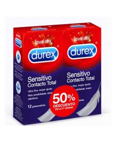 DUREX SENSITIVO CONTACTO TOTAL PRESERVATIVOS 24...