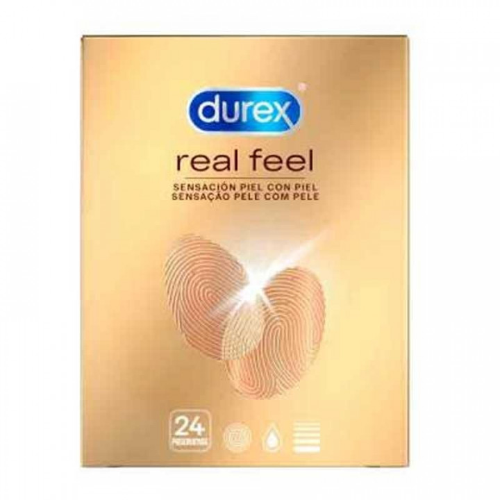 Durex Real Feel Sin latex Formato Ahorro 24 Unidades Condones.
