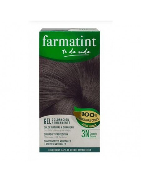 FARMATINT CLASSIC 3 N CASTAÑO OSCURO 150 ML, COLOR DURADERO BRILLANTE