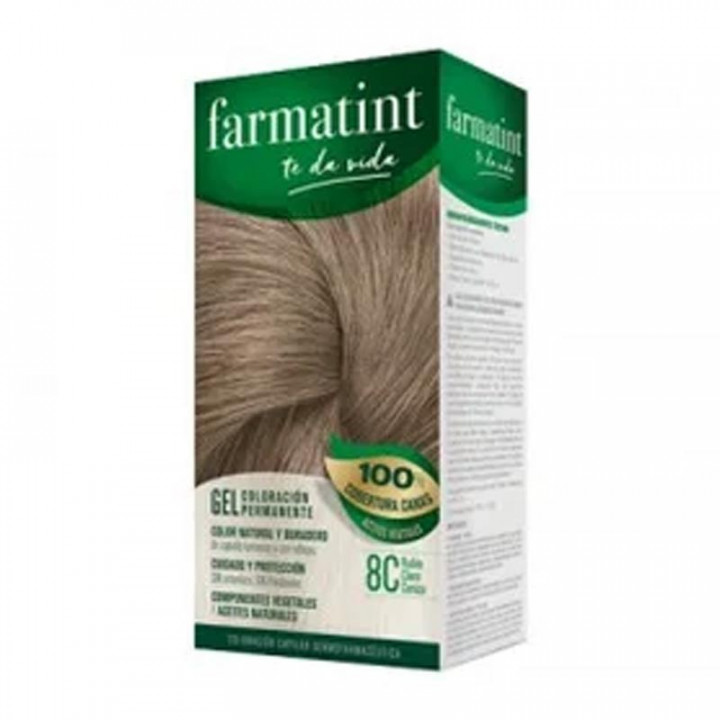 Farmatint Classic 8C Rubio Claro Ceniza 150ml.
