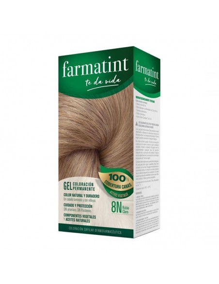 Farmatint Classic 8 N Rubio Claro 150 Ml, Color Duradero