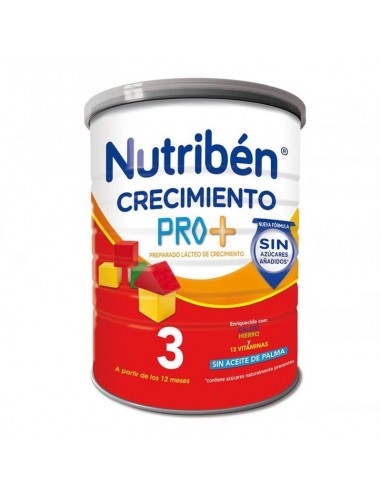 NUTRIBEN LECHE CRECIMIENTO PRO+ 3 A PARTIR DE 12 MESES 800 G.