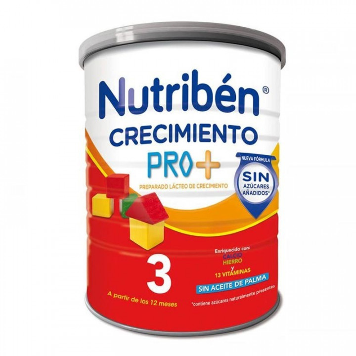 Nutriben Leche Crecimiento Pro+3 A partir de 12 meses 800 gr.