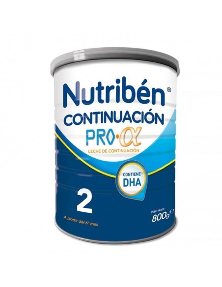 NUTRIBEN LECHE 2 CONTINUACIÓN PRO ALFA A PARTIR DE 6 MESES 800 G.