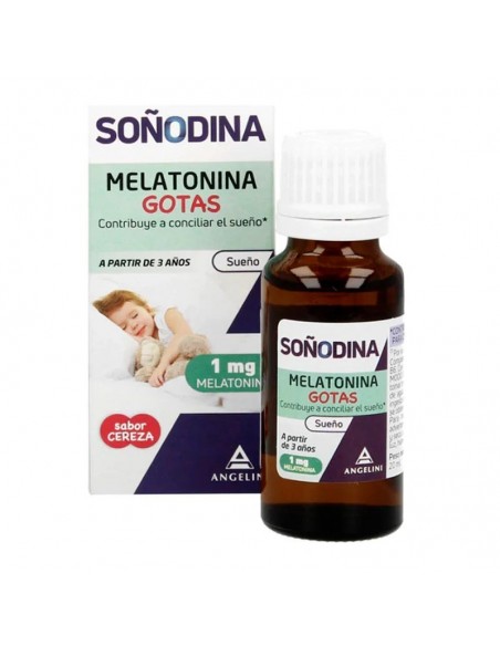 ANGELINI NATURA ESSENZIALE SOÑODINA MELATONINA GOTAS 1 ENVASE 20 ML SABOR CEREZA
