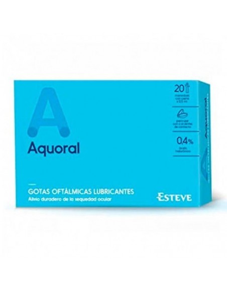 AQUORAL GOTAS OFTALMICAS LUBRICANTES AC HIALURON 20 MONODOSIS 0.5 ML