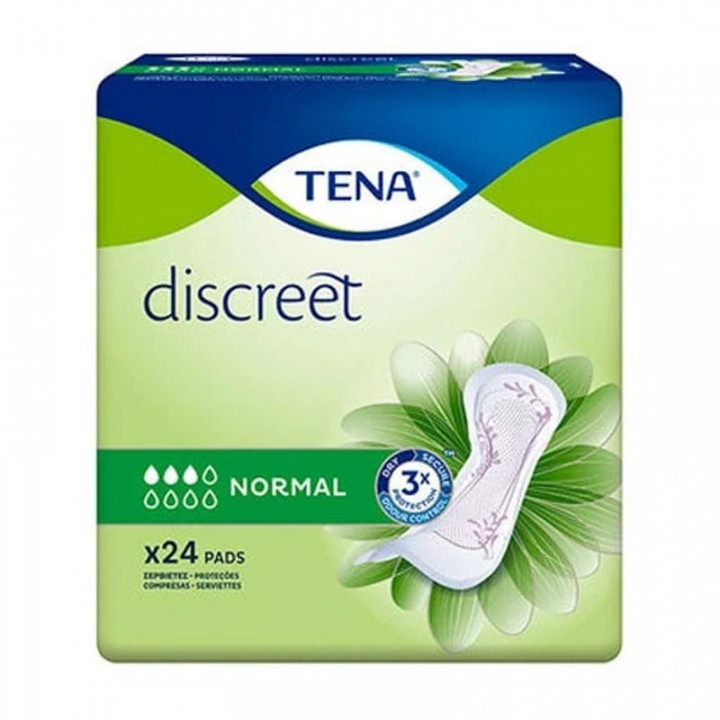 Tena Discreet Compresas Lady Normal Absorción 24 uds 200ml.
