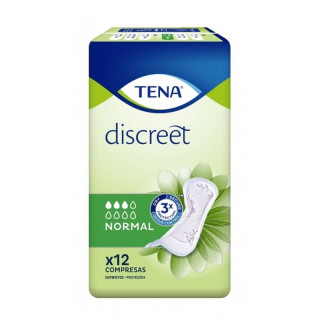 Tena Discreet Compresas Lady Normal Absorción 12 uds 200ml.