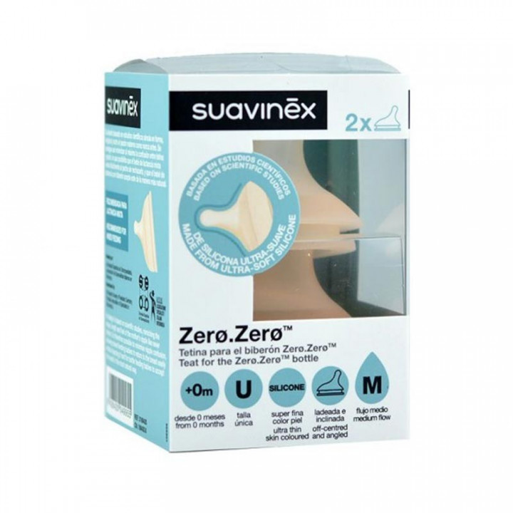 Suavinex Tetina Silicona Anticólico Flujo M.﻿
