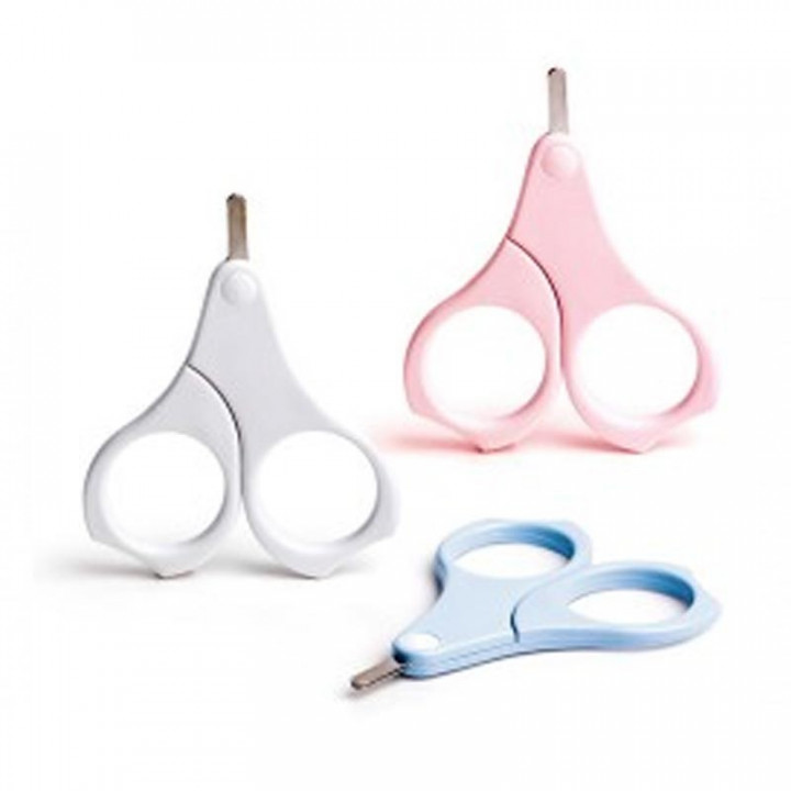 SUAVINEX TIJERA INFANTIL DE PUNTAS REDONDEADAS A PARTIR DE LOS 0 MESES, COLORES AZUL, ROSA Y BLANCO