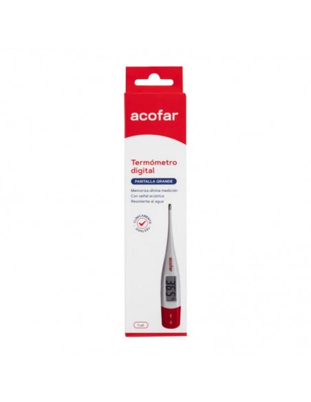 ACOFAR TERMOMETRO DIGITAL ACOFAR 1 UNIDAD PANTALLA GRANDE