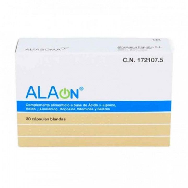 Alaon 30 Cápsulas blandas  - Parafarmacia Cartagena 24h