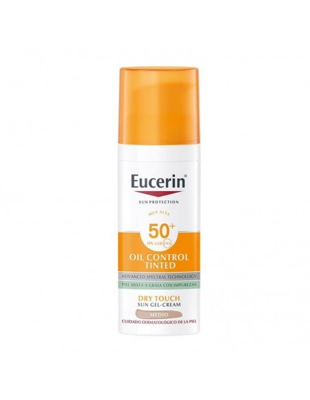 Eucerin Sun Protection Spf 50+ Oil Control Tinted 1 Tubo 50 Ml