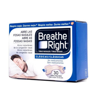 RHINOMER BY BREATHE RIGHT TIRA ADH NASAL CLASICAS T- PEQ-MED 30 U