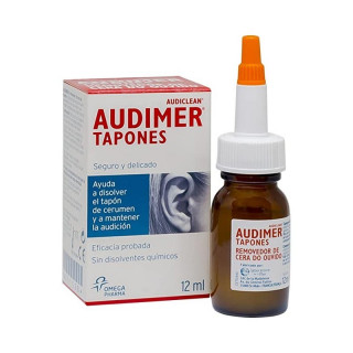 AUDIMER SOLUCION TAPONES 12 ML, AYUDA A DISOLVER EL TAPON DE CERUMEN Y MEJORAR LA AUDICION