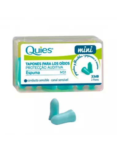 Tapones Oidos Espuma Quies Ms1 Mini 3 Pares