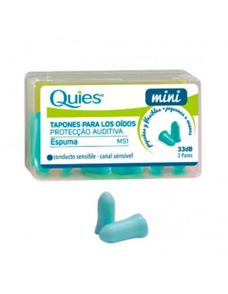 Tapones Oidos Espuma Quies Ms1 Mini 3 Pares