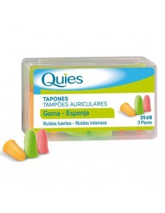 TAPONES OIDOS GOMA ESPUMA COLORES 3 PARES PARA RUIDOS...