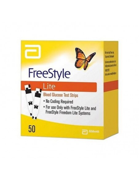 TIRAS REACTIVAS GLUCEMIA FREESTYLE LITE 50 U