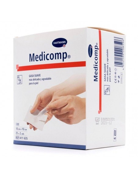 Hartmann Medicom Gasa Esteril Compresas Non Women Compresas 10 X 10 Cm 25 Sobres