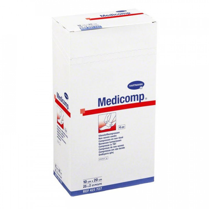 HARTMANN MEDICOM GASA ESTERIL COMPRESAS NON WOMEN COMPRESAS 10 X 10 CM 25 SOBRES 2 UNIDADES