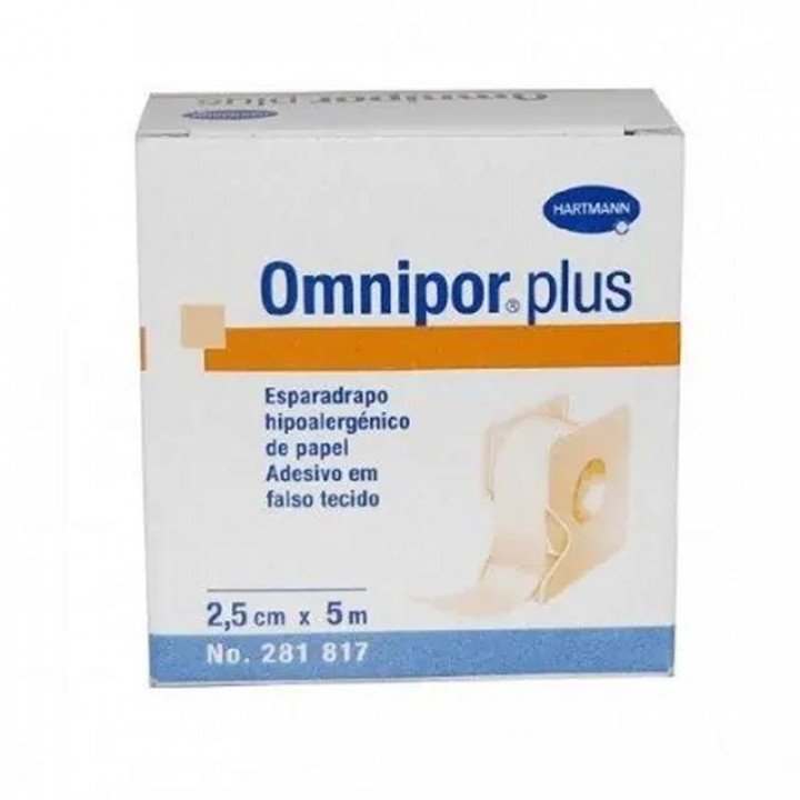 HARTMANN OMNIPOR ESPARADRAPO HIPOALERGICO OMNIPOR DE PAPEL 5 M X 2,5 CM CON DISPENSADOR
