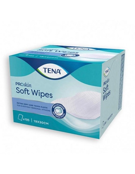TENA ADULTO SOFT WIPE TOALLITAS HUMEDAS HIGIENE 19X 30 CM 8 TOALLITAS