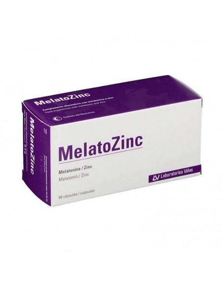 MELATOZINC FORMATO ECONÓMICO 60 CÁPSULAS LABORATORIOS VIÑAS MELATONINA Y ZINC
