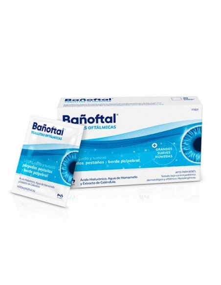 Bañoftal Toallita Ocular Esteril 20 Toallitas