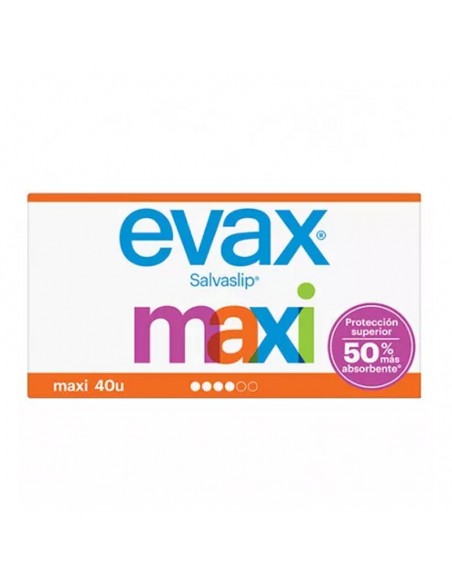 EVAX SALVA SLIP MAXI 40 UDS.PROTEGE SLIP 50% MAS ABSORBENTE
