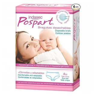 Indasec Postparto Bragas Desechables Talla Única.﻿