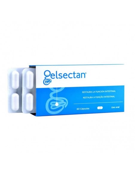 GELSECTAN 60 CAPSULAS RESTAURA LA FUNCION INTESTINAL FORMATO AHORRO