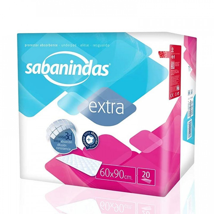 Sabanindas Extra 60x90 cm 20 uds.