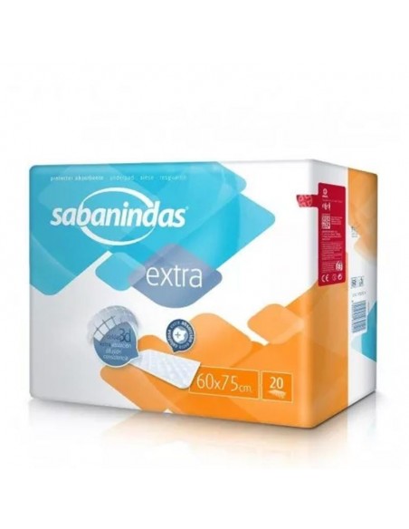 SABANINDAS EXTRA 60X75 CM 20 UNIDADES DE LABORATORIOS INDAS S.A.U.