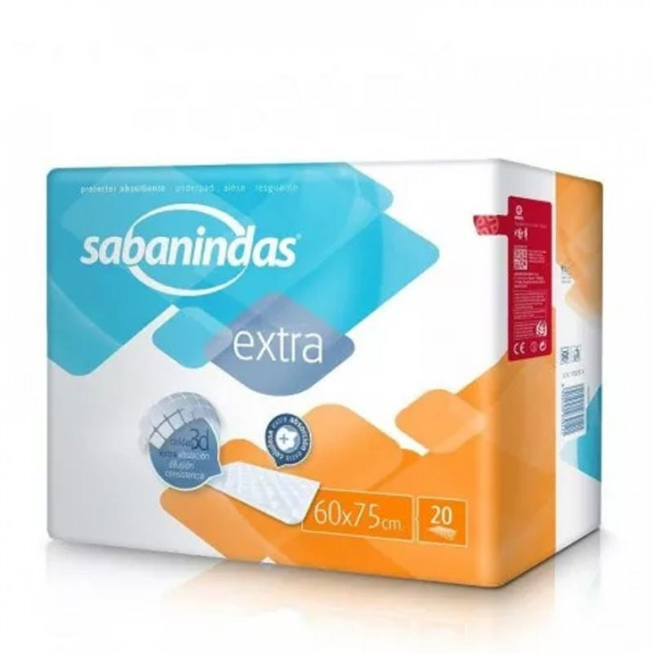 Sabanindas Extra 60x75 cm 20 uds.