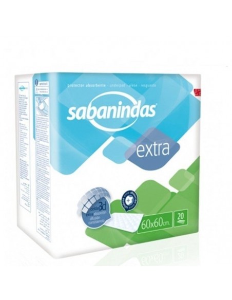 SABANINDAS EXTRA 60X60 CM 20 UNIDADES DE LABORATORIOS INDAS S.A.U