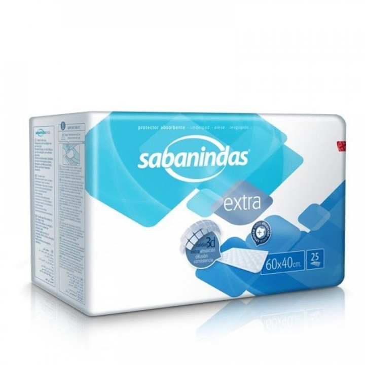 Sabanindas Extra 60x40 cm 25 uds.