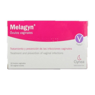 Melagyn 10 Óvulos Vaginales﻿ Tratamiento Infecciones Vaginales.