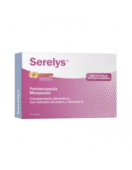 Serelys Meno 30 Capsulas Con Extracto De Polen Y Vitamina E, Menopausia Y Sofocos