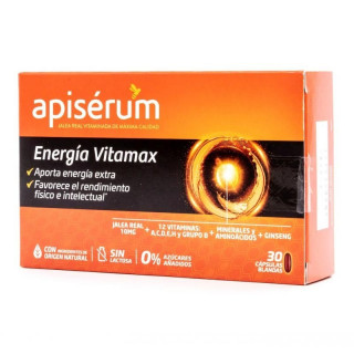 Apiserum Energía Vitamax 20 Cápsulas.﻿