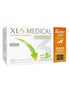 XLS MEDICAL ORIGINAL CAPTAGRASAS NUDGE 180 COMPRIMIDOS