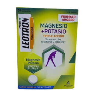 Leotron Magnesio + Potasio Angelini 54 Comprimidos.