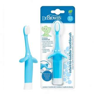 Dr Brown's Cepillo de Dientes Natural Flow Azul.
