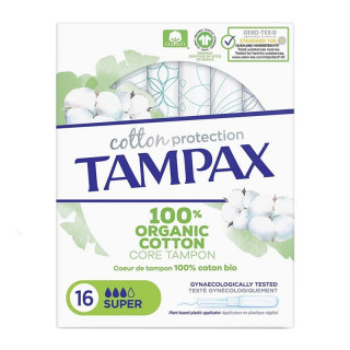 Tampax Cotton Protection Súper 16 uds.﻿
