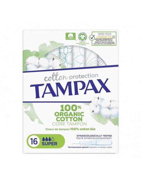 TAMPAX COTTON PROTECTION SUPER 16 U