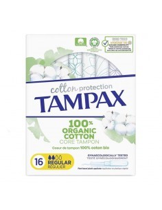 TAMPAX COTTON PROTECTION REGULAR 16 U