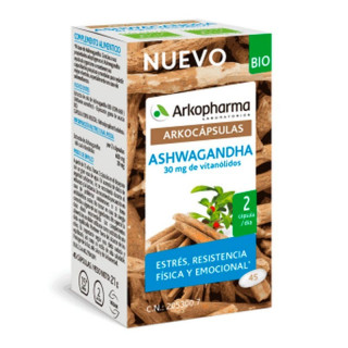Arkocápsulas Ashwagandha Bio 45 Cápsulas.﻿