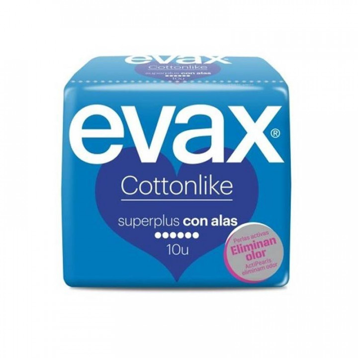 Evax Compresas Tocológicas Cottonlike Superplus 10 Compresas.