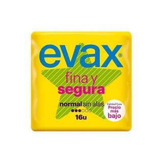 Evax Compresas Tocológicas Fina y Segura Normal 16 Compresas.
