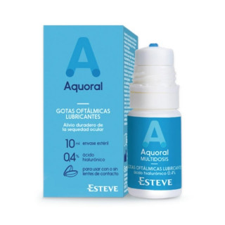 Aquoral Gotas Oftálmicas Lubricantes Esteril AC Multidosis 10﻿ml.